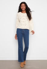 Charlie B Long Sleeve Crochet Reversible Cardigan