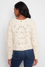 Charlie B Long Sleeve Crochet Reversible Cardigan