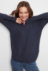 Charlie B Boat Neck Sweater With Pockets And Eyelets Detail