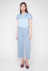 Renuar Wide Leg Cropped Woven Pant