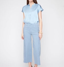 Renuar Wide Leg Cropped Woven Pant