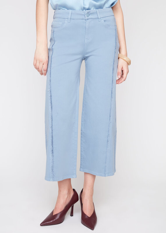 Renuar Wide Leg Cropped Woven Pant