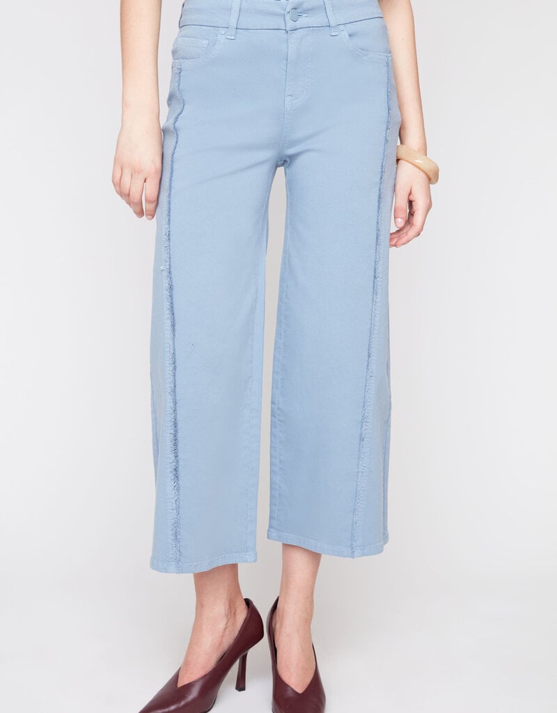 Renuar Wide Leg Cropped Woven Pant