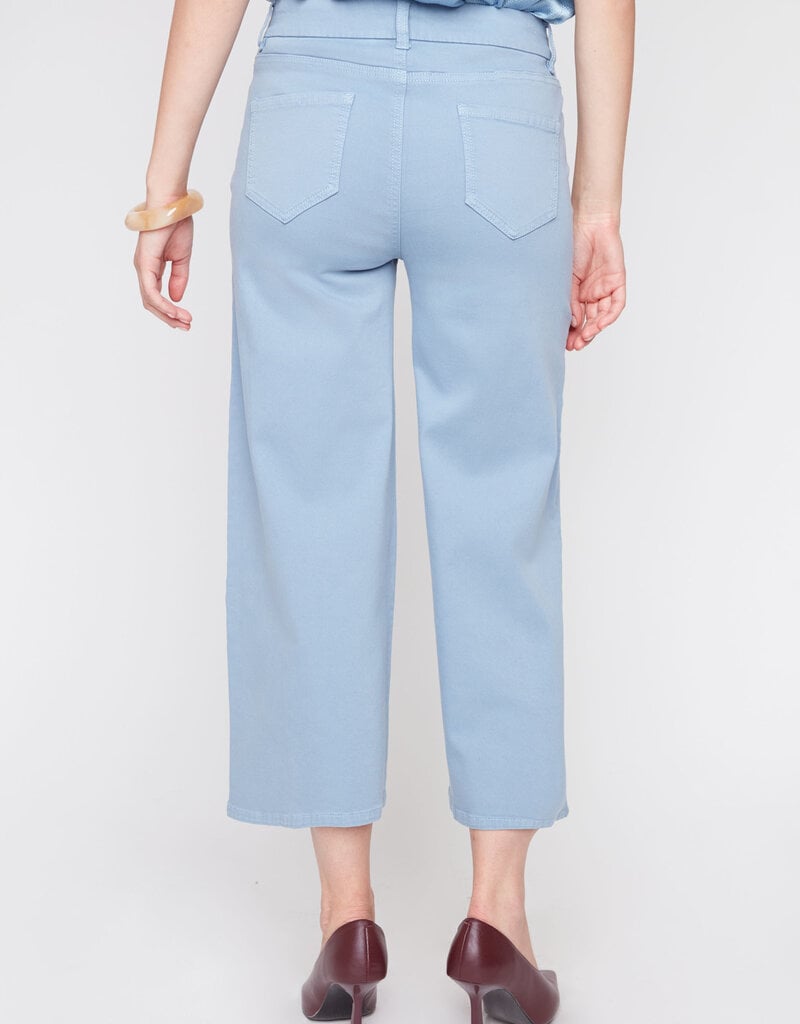 Renuar Wide Leg Cropped Woven Pant