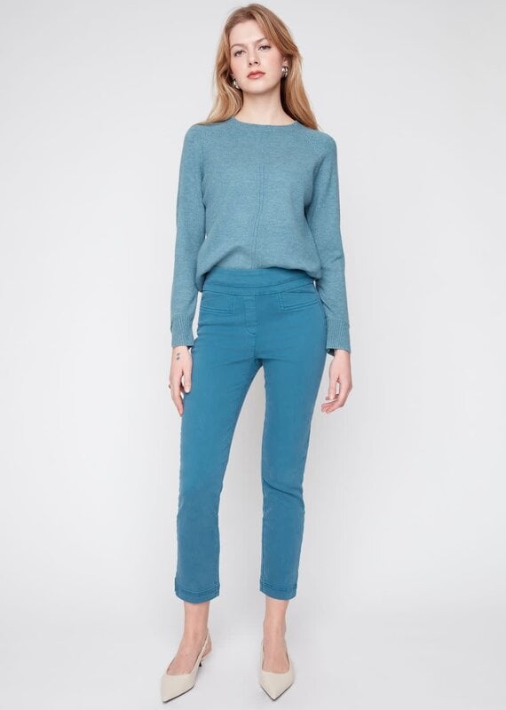 Renuar Slim Ankle Pull-On Woven Pant