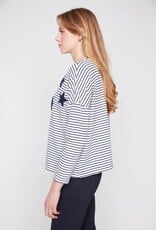 Renuar Yarn Dye Stars & Stripes Knit Top