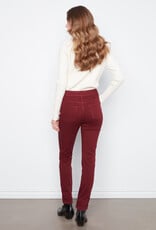 Charlie B Cuffed Hem Slim 5 Pocket Colored Twill Pants