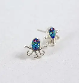 Mosaico Octopus Beauty Stud Earrings