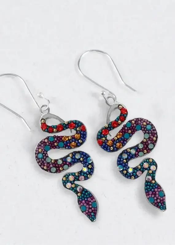 Mosaico Twisting Serpenti Earrings