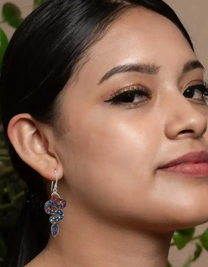 Mosaico Twisting Serpenti Earrings