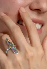 Mosaico Thin Rectangles Ring