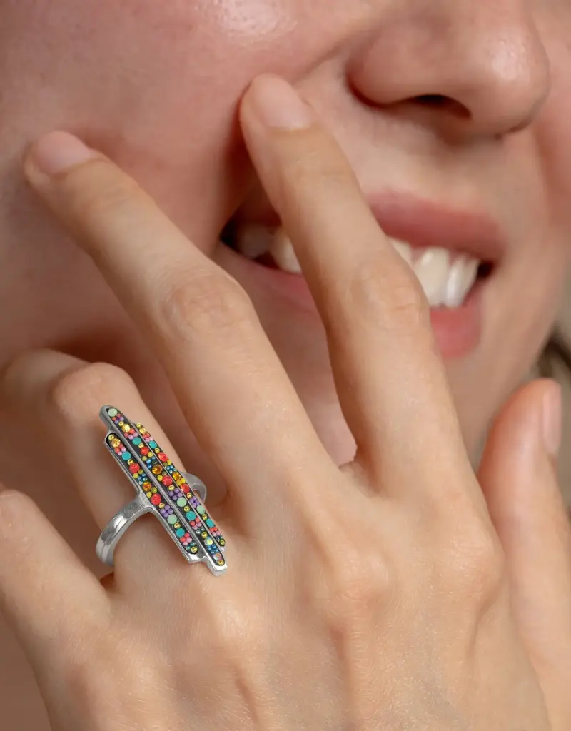 Mosaico Thin Rectangles Ring