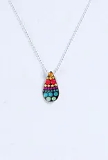 Mosaico Bijou Long Drop Necklace