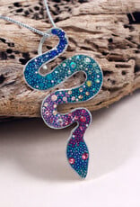 Mosaico Large Twisting Serpenti Pendant