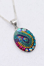 Mosaico Petite Oval Pendant