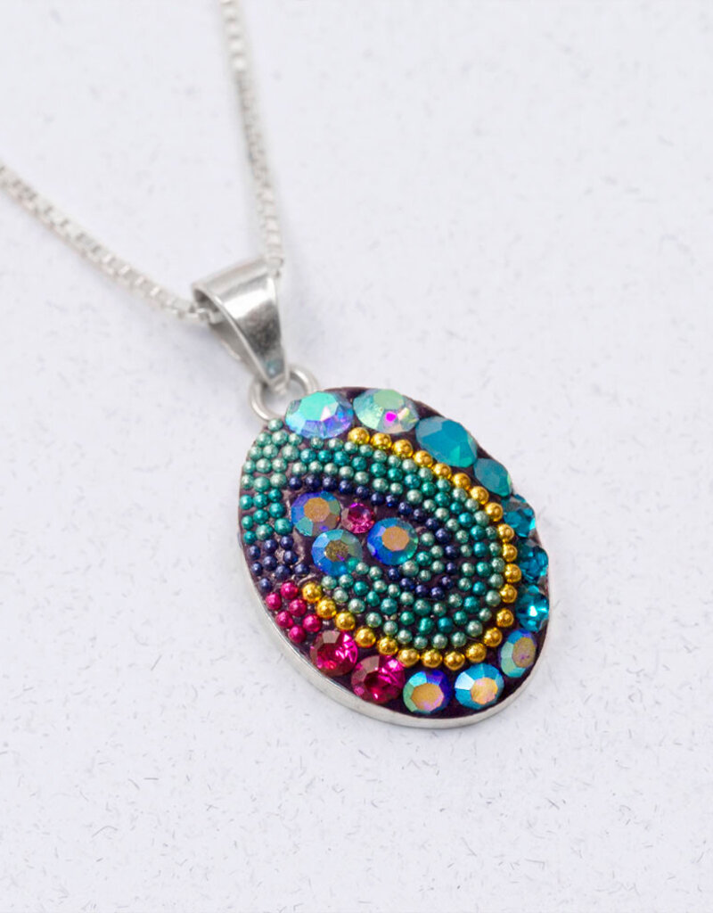 Mosaico Petite Oval Pendant