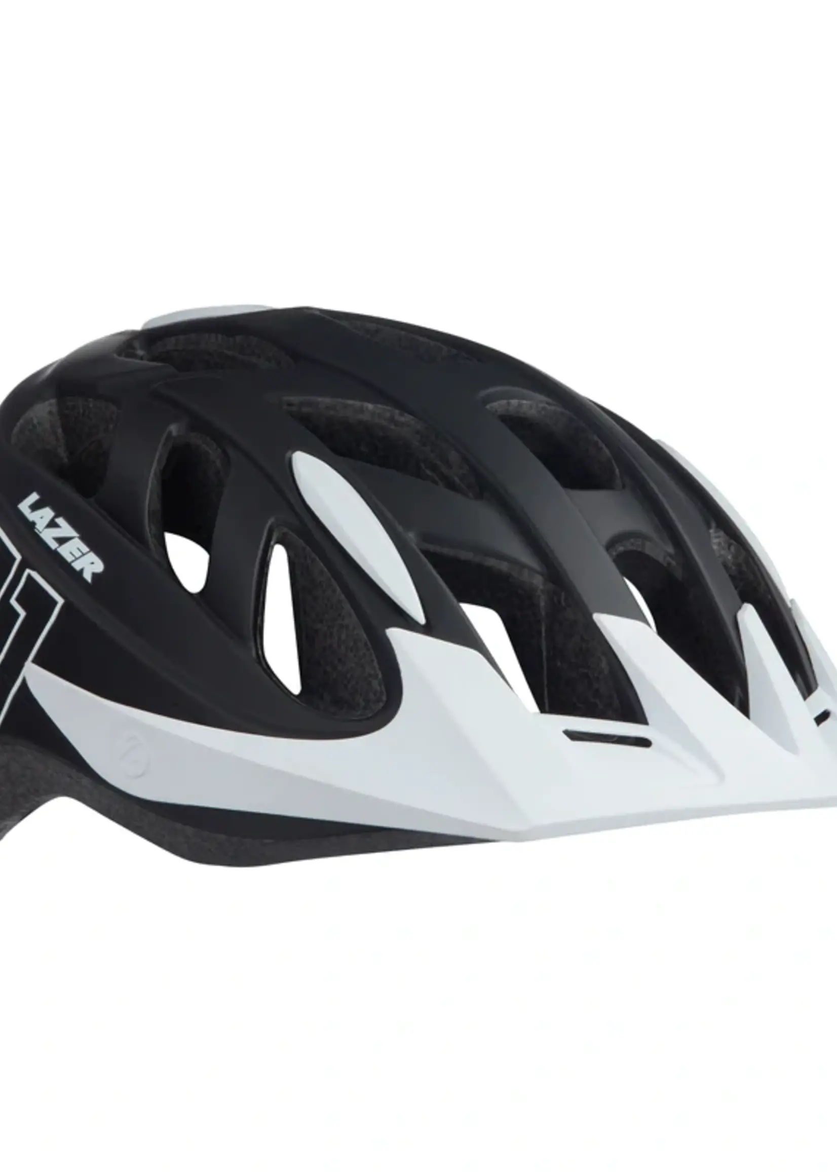 LAZER CASCO KIDS J1 MATE NEGRO BLANCO NET+LED