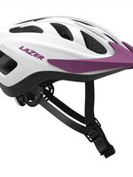 LAZER CASCO KIDS J1 ROSA MATE BLANCO NET LED