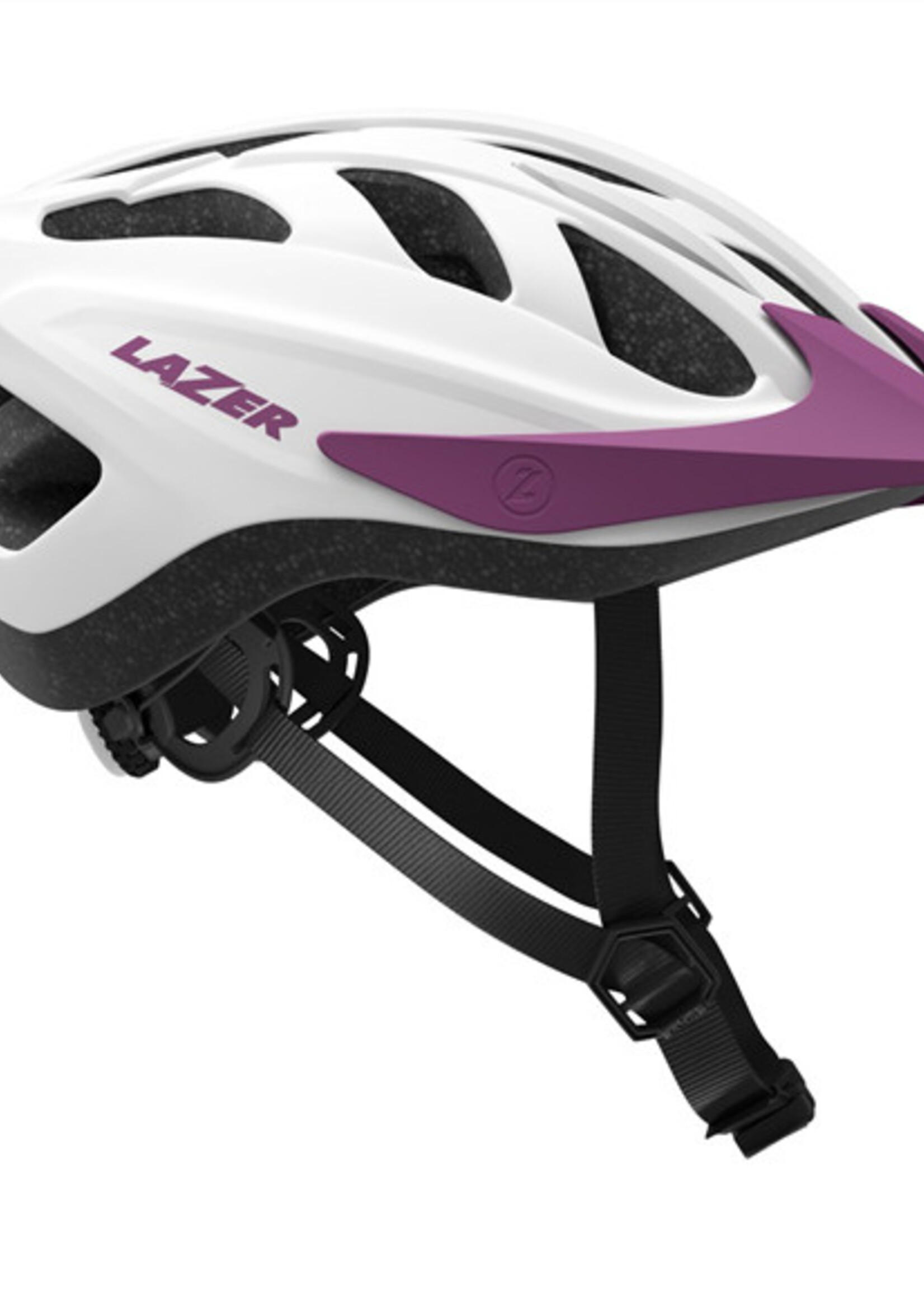LAZER CASCO KIDS J1 ROSA MATE BLANCO NET LED