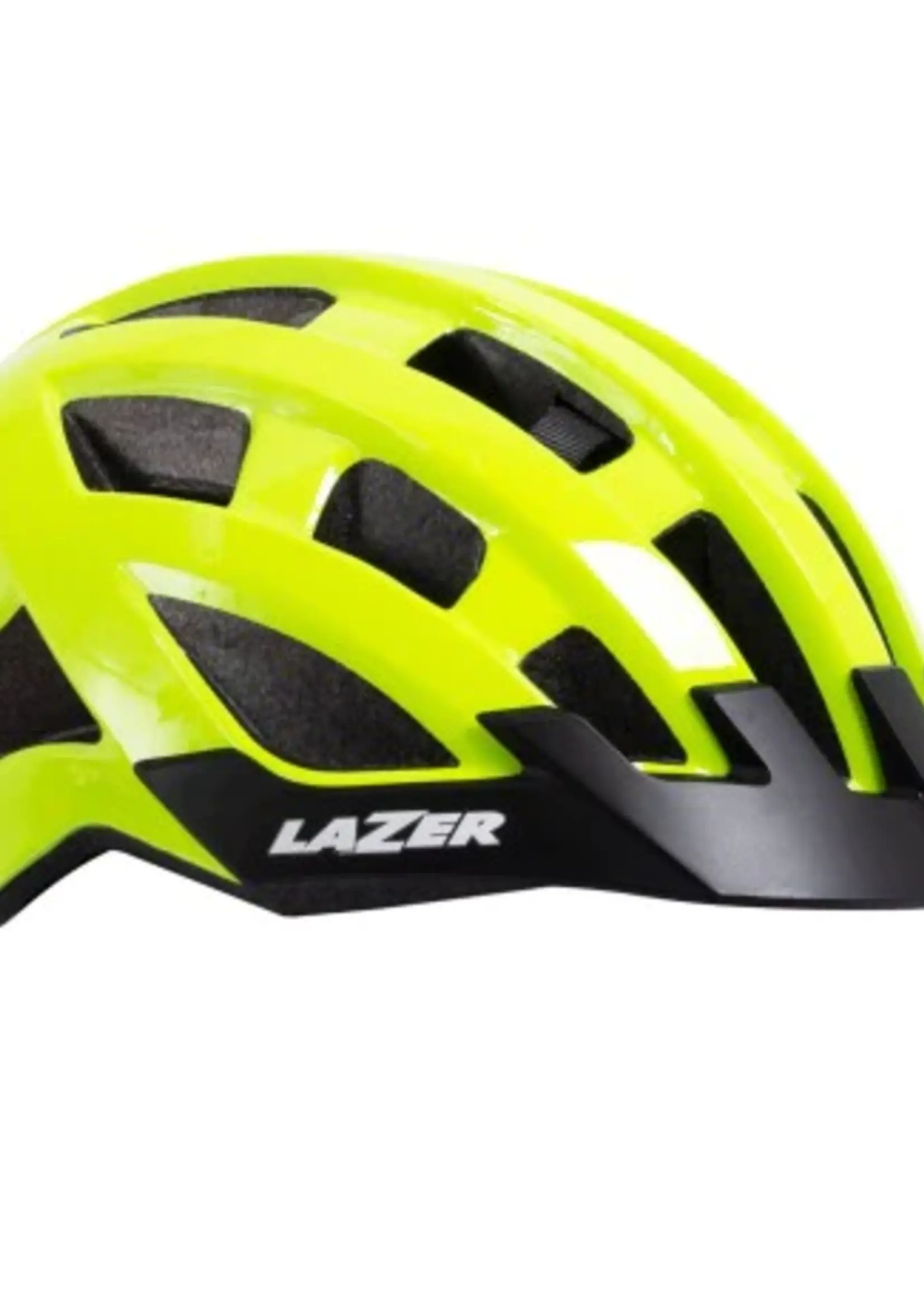 LAZER CASCO MTB COMPACT AMARILLO FOSFORESCENTE UNITALLA