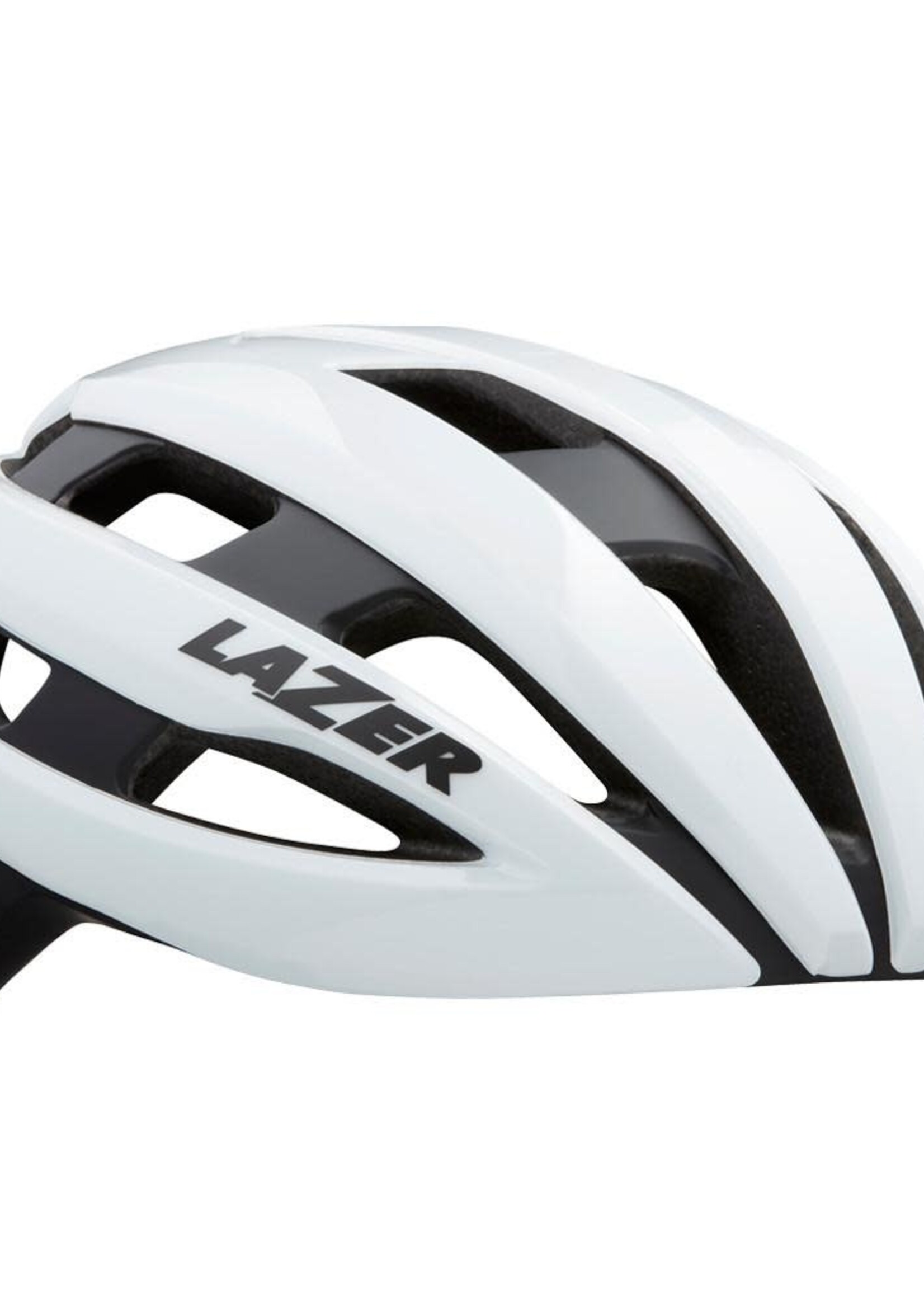 LAZER CASCO ROAD SPHERE BLANCO NEGRO TALLA S