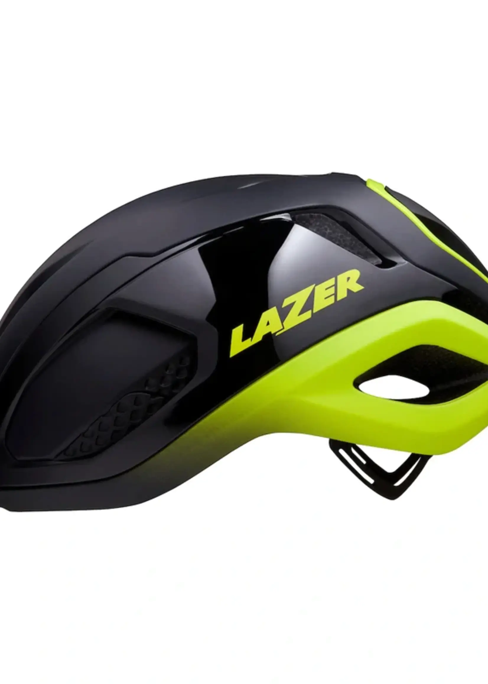 LAZER CASCO ROAD VENTO KINETICORE NEGRO FLASH AMARILLO TALLA M