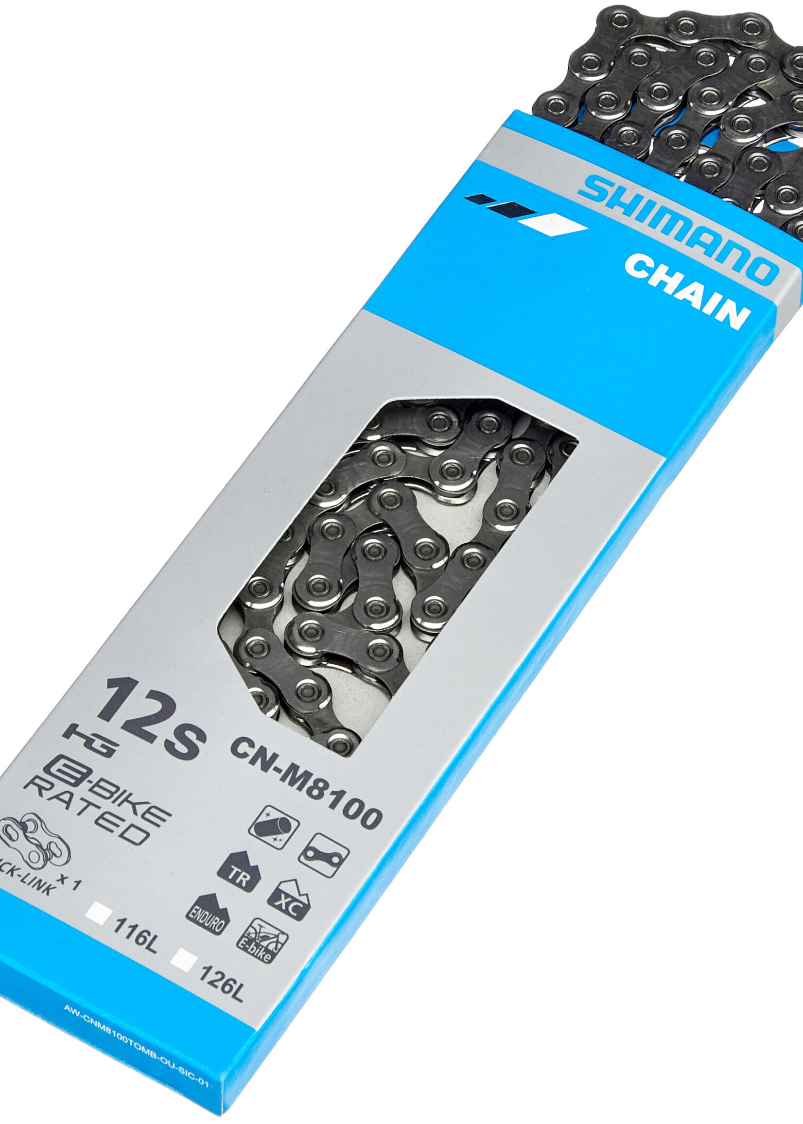 Shimano CADENA CN-M8100 126L 12V C/QUICK LINK