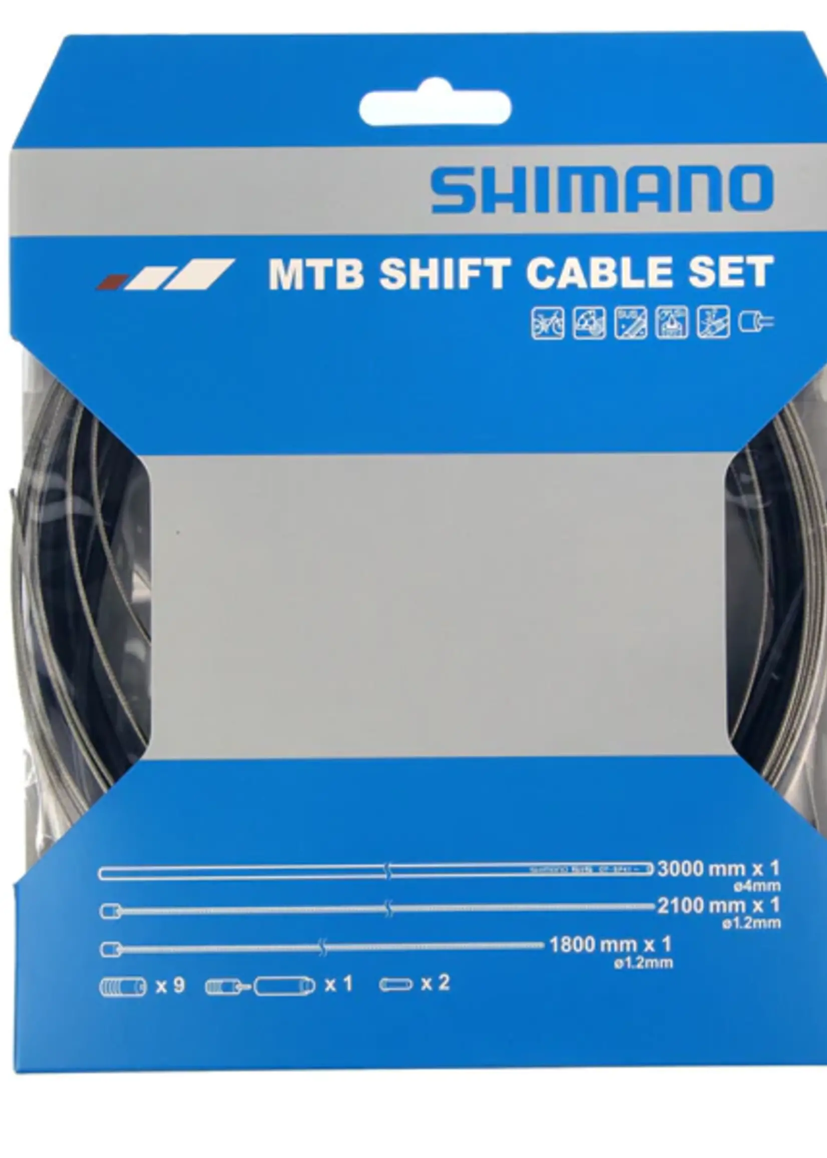 Shimano JGO DE CABLES/FORROS DE CAMBIO RUTA NEG