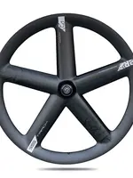 Pro RUEDO ARMADO 700C DELANTERO PISTA 5 RAIOS CARBONO TU