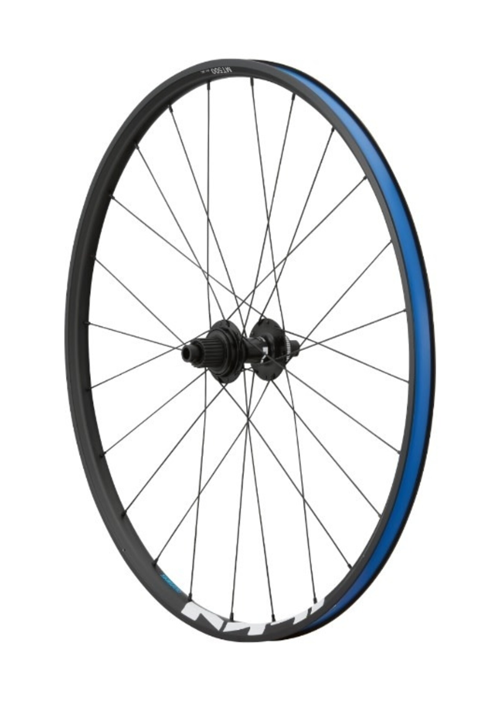 Shimano RUEDO ARMADO 29 WH-MT501-B 110MM 24H DELANTERA LOGO AZUL