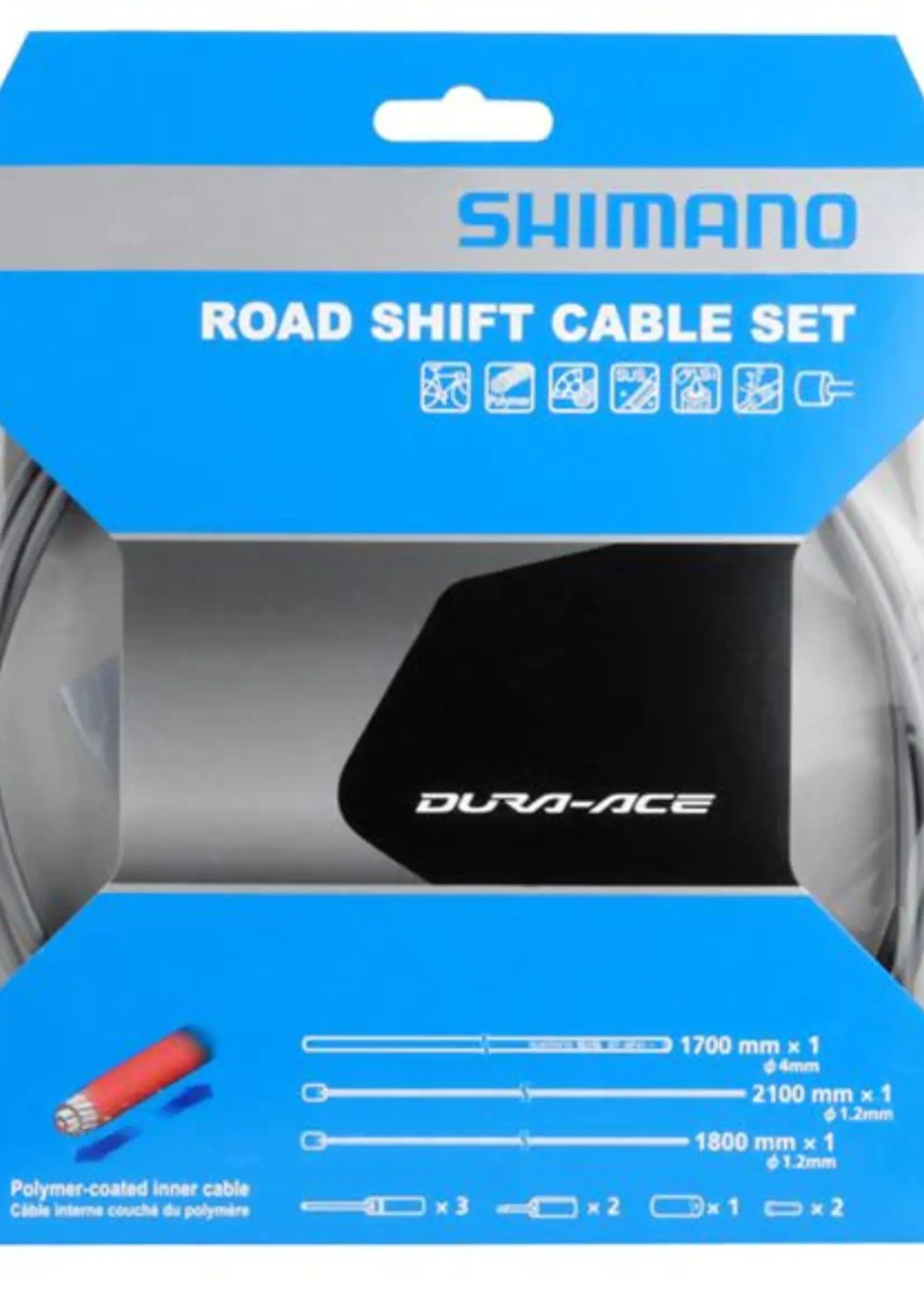 Shimano JUEGO CABLES.FORROS FRENO POLIMERO BC.9000 GRIS