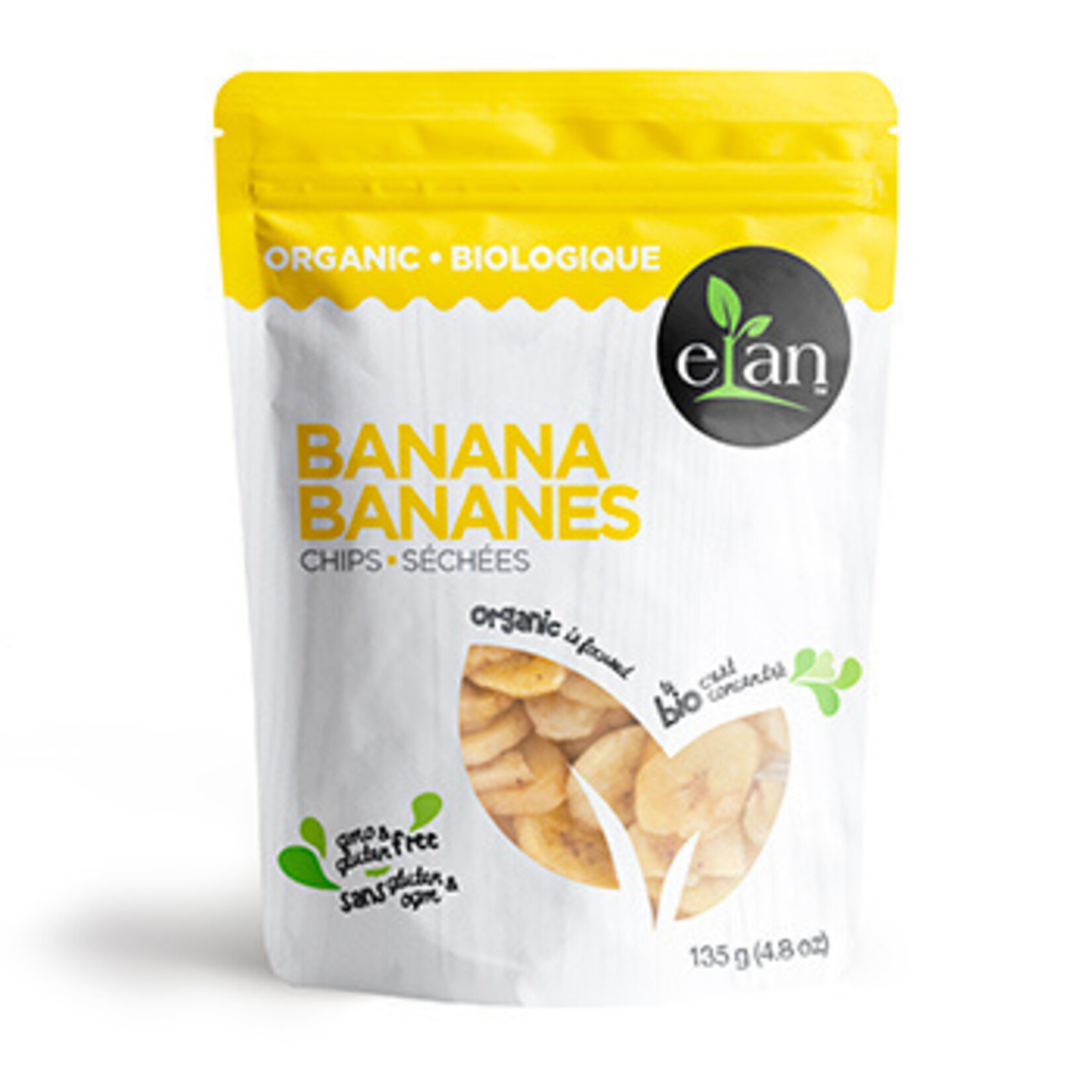 Elan Elan Organic Banana Chips 135g