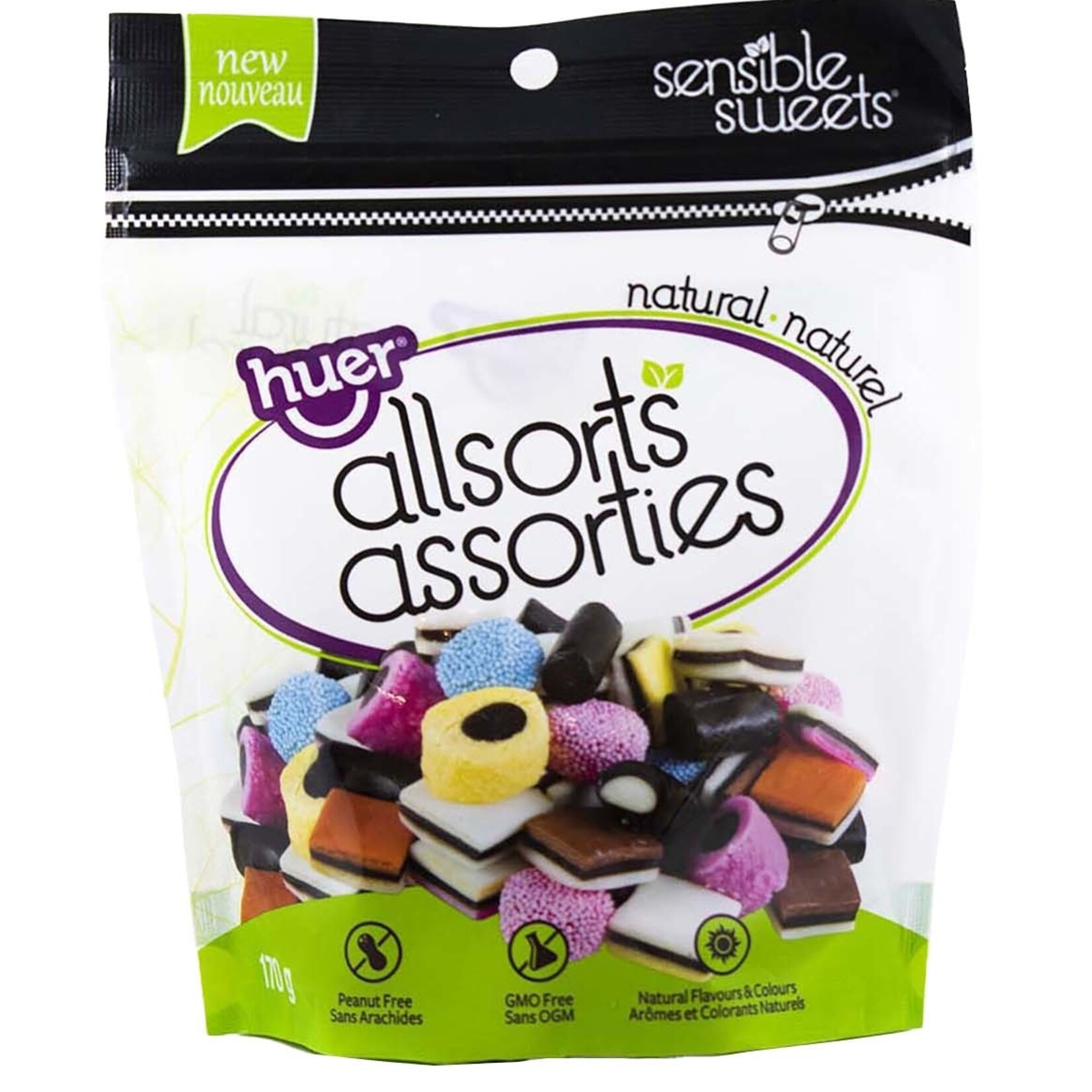 Huer Sensible Sweets English Licorice 170g