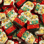 Foiled santa chocolate crisp