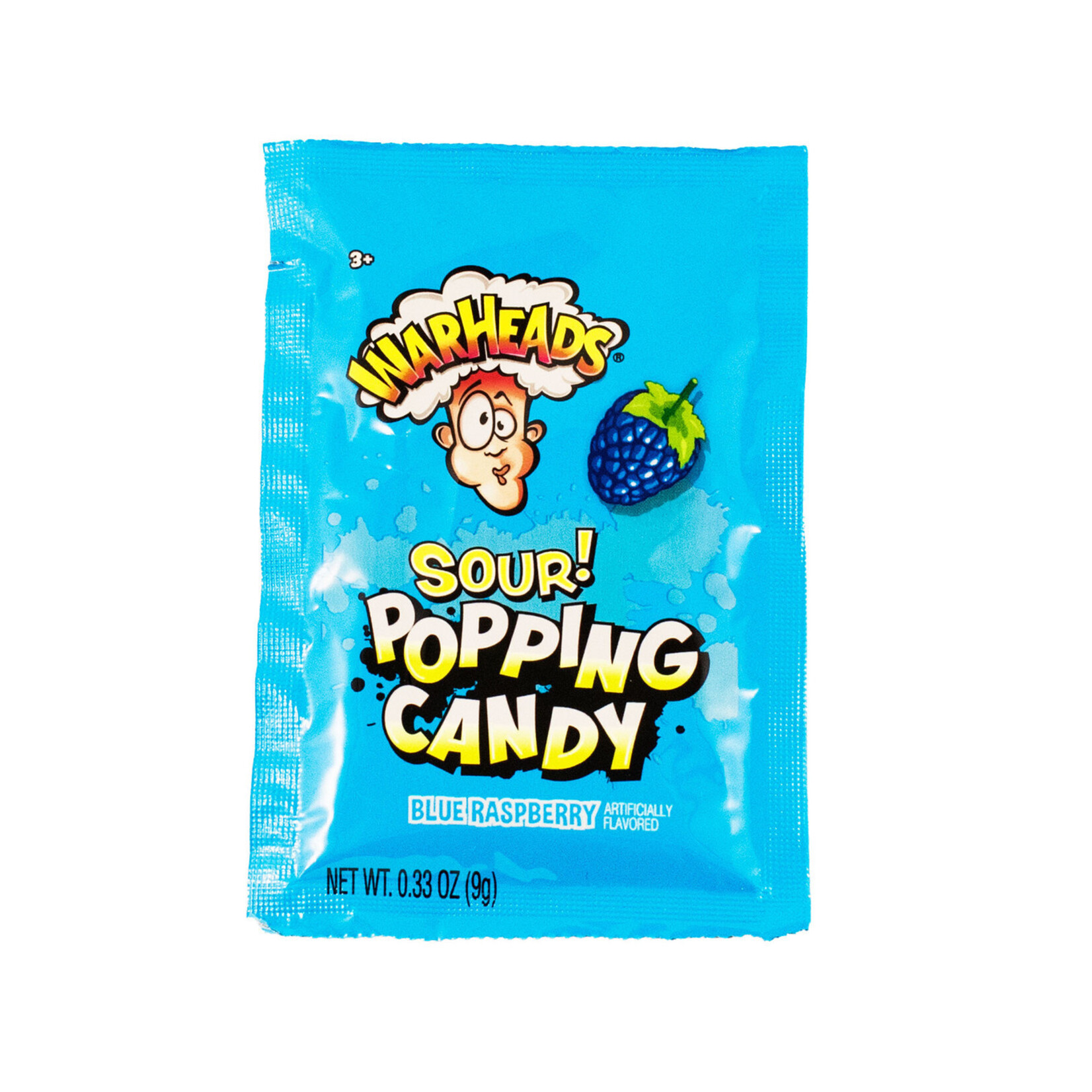 Warheads sour popping candy blue raspberry