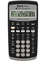 Texas Instruments TI BA II Plus Financial Calculator - Black