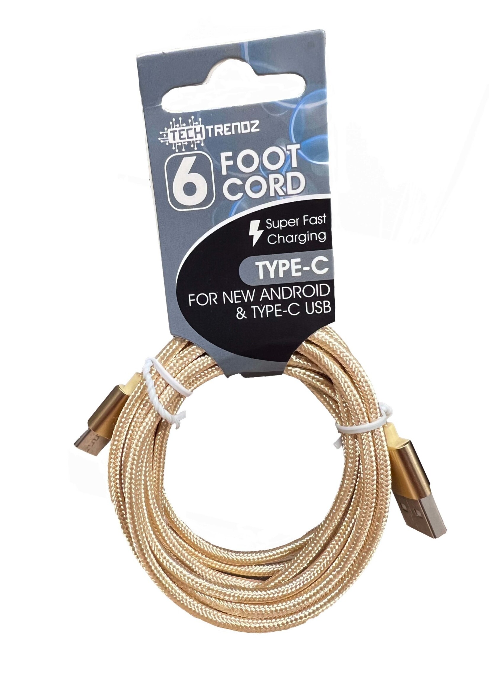 Trendz 6ft USB-C Quick Charging Cable