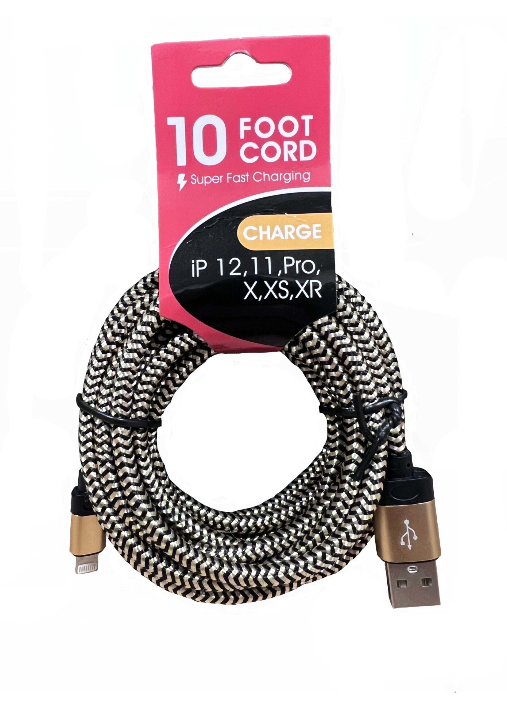 Trendz 10ft Lightning Super Fast Charging Cable