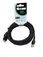 Trendz 10ft 3in1 Quick Charging Cable
