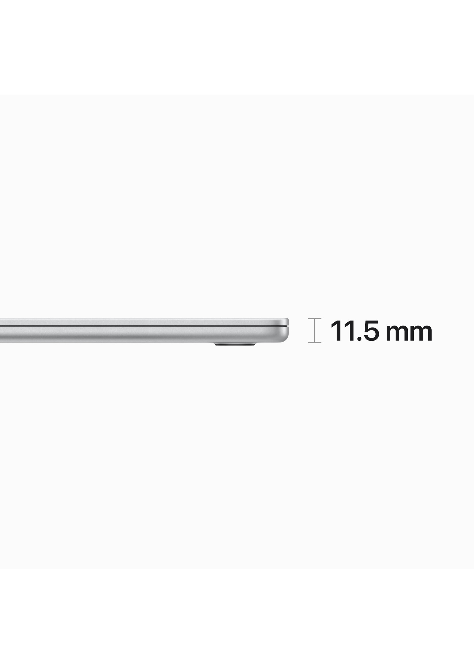 Apple 15-inch MacBook Air: Apple M2 Chip with 8-core CPU and 10-core GPU, 512GB Silver (June 2023