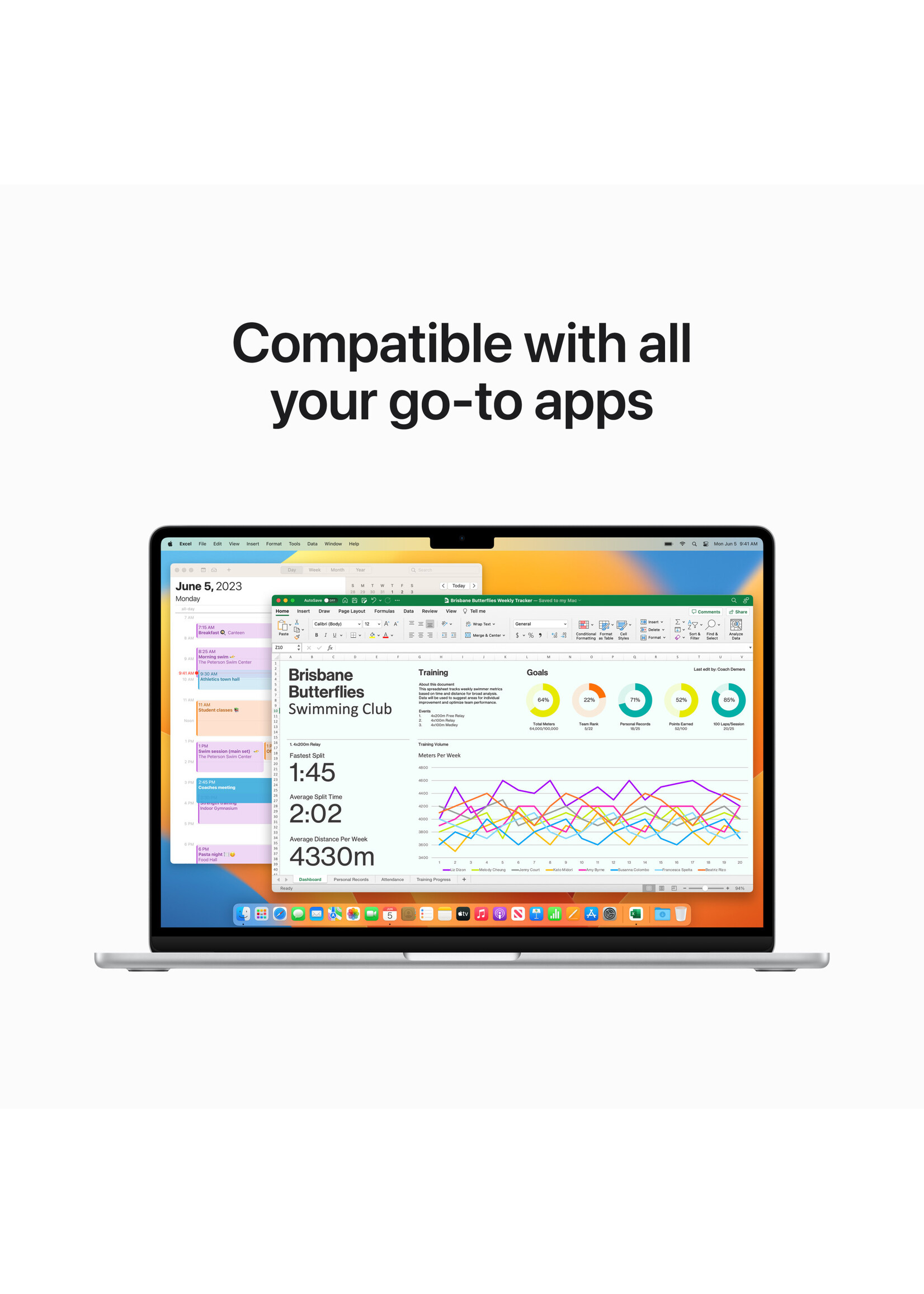 Apple 15-inch MacBook Air: Apple M2 Chip with 8-core CPU and 10-core GPU, 512GB Silver (June 2023