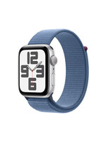 Apple Apple Watch SE GPS 44mm Silver Aluminum Case with Winter Blue Sport Loop (September 2023)