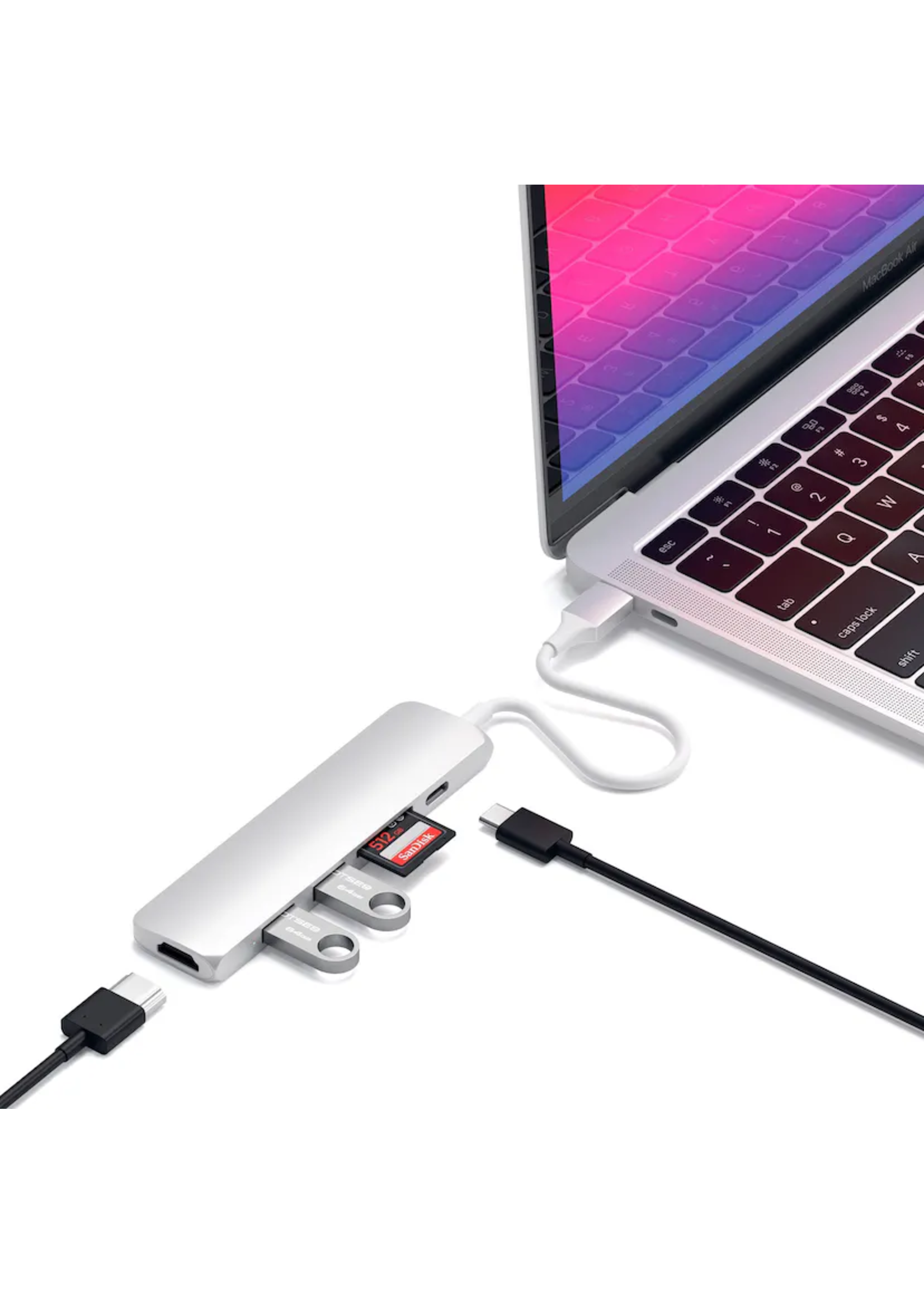 Satechi Satechi Slim Multiport V2 - Silver