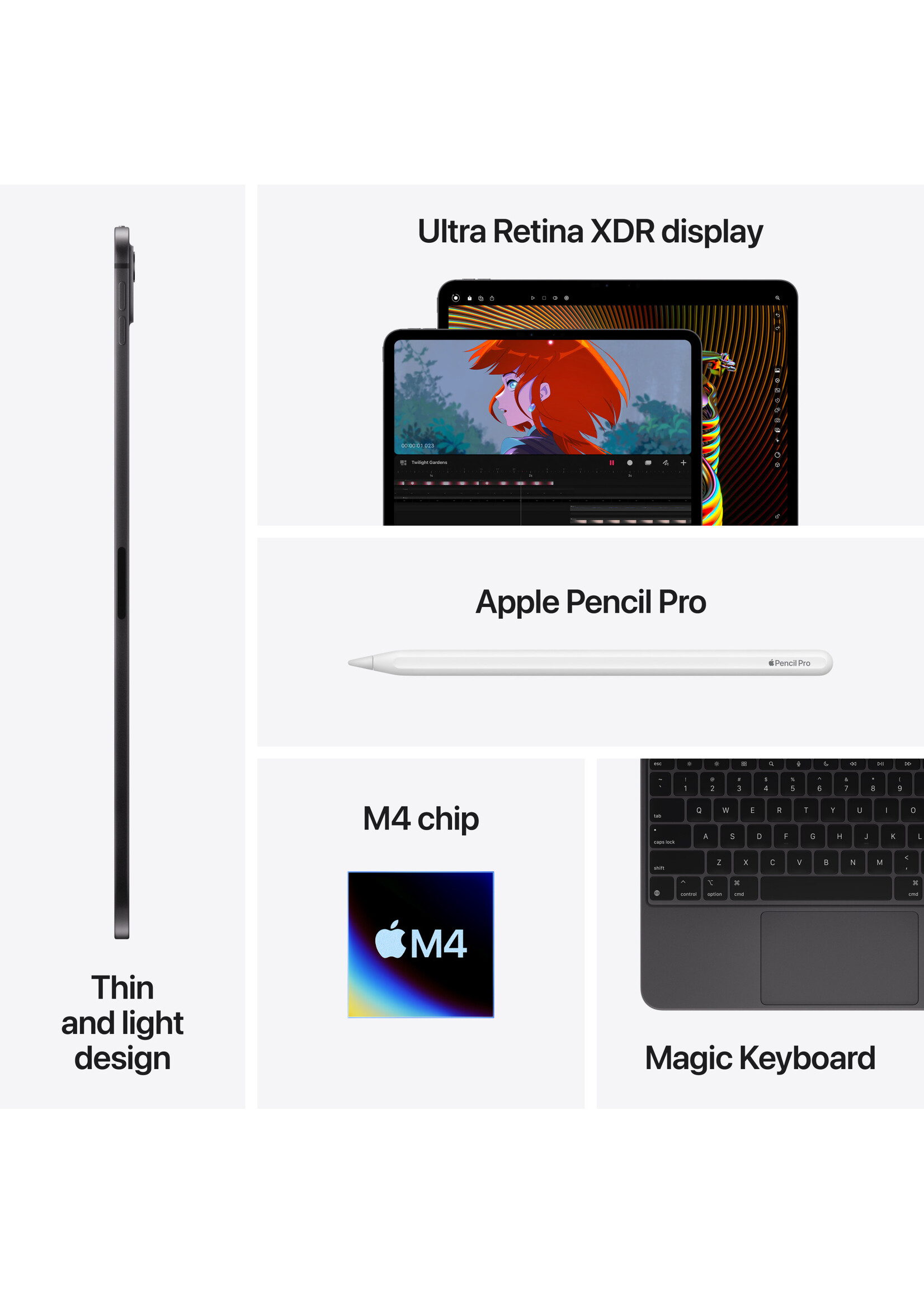 Apple 11-inch iPad Pro M4 Wi-Fi 1TB - Space Black (May 2024) Apple 11-inch iPad Pro M4 Wi-Fi 1TB - Space Black (May 2024)