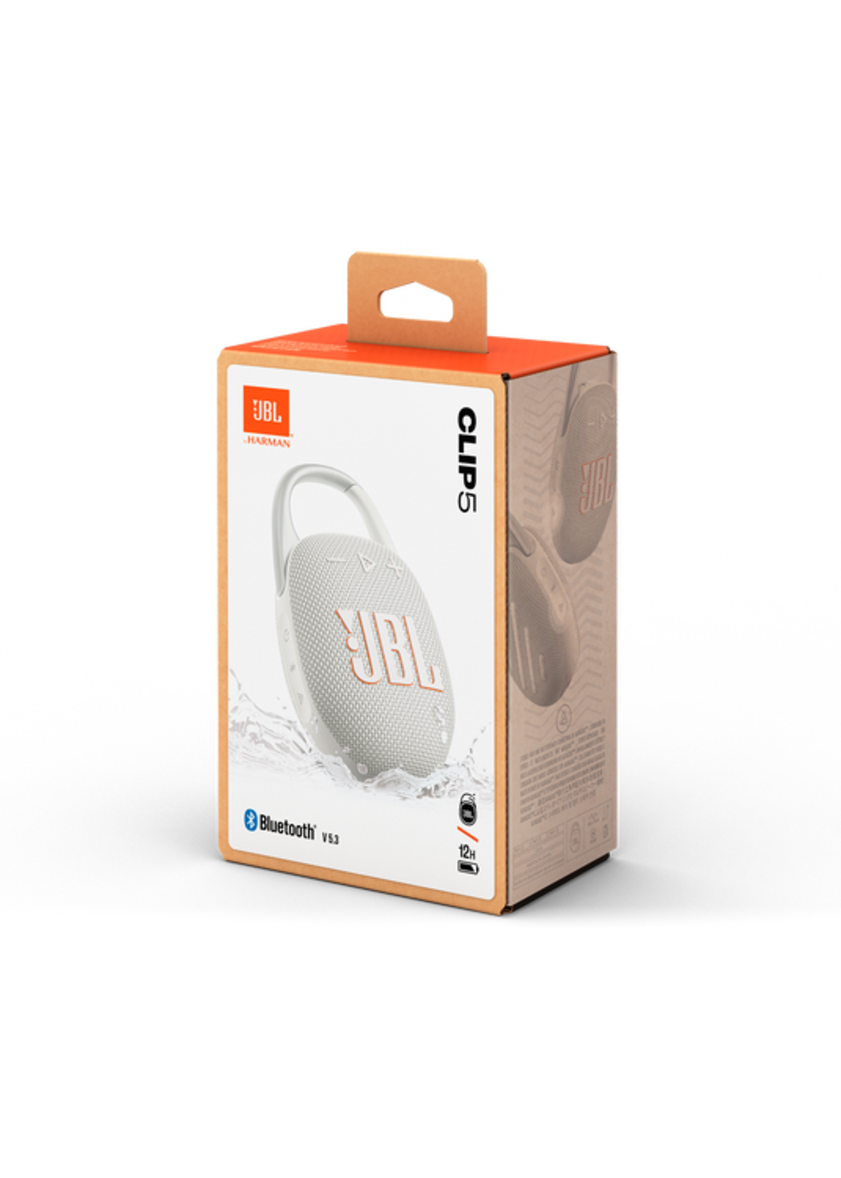 JBL JBL Clip 5 Wireless Speaker - White