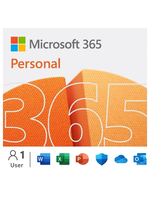 Microsoft Microsoft Office 365 Personal - Subscription - 1 User, 1 PC/Mac - 1 Year - Medialess, Product Key Card
