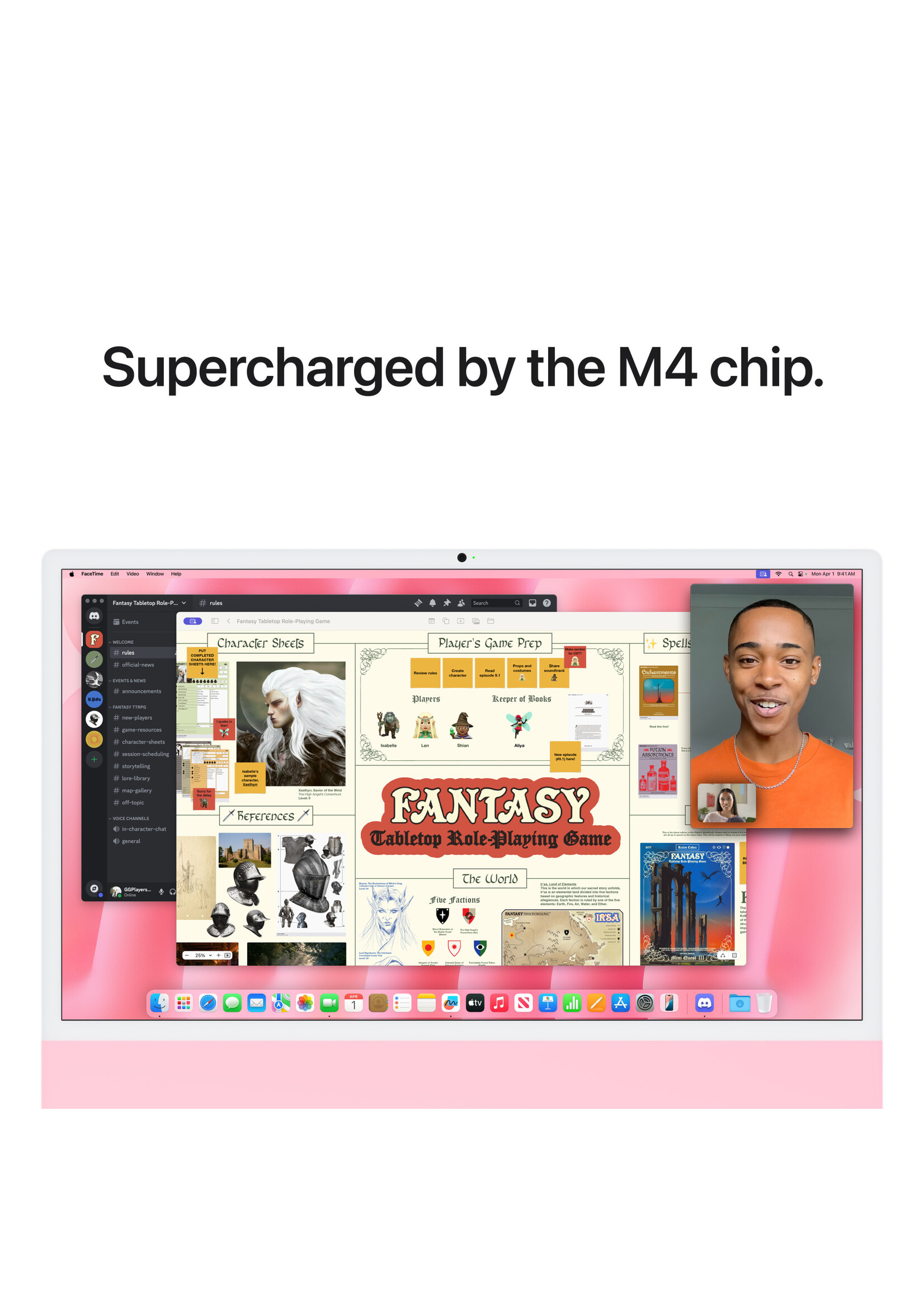 Apple 24-inch iMac: Apple M4 chip 8-core CPU 8-core GPU 16GB/256GB - Pink