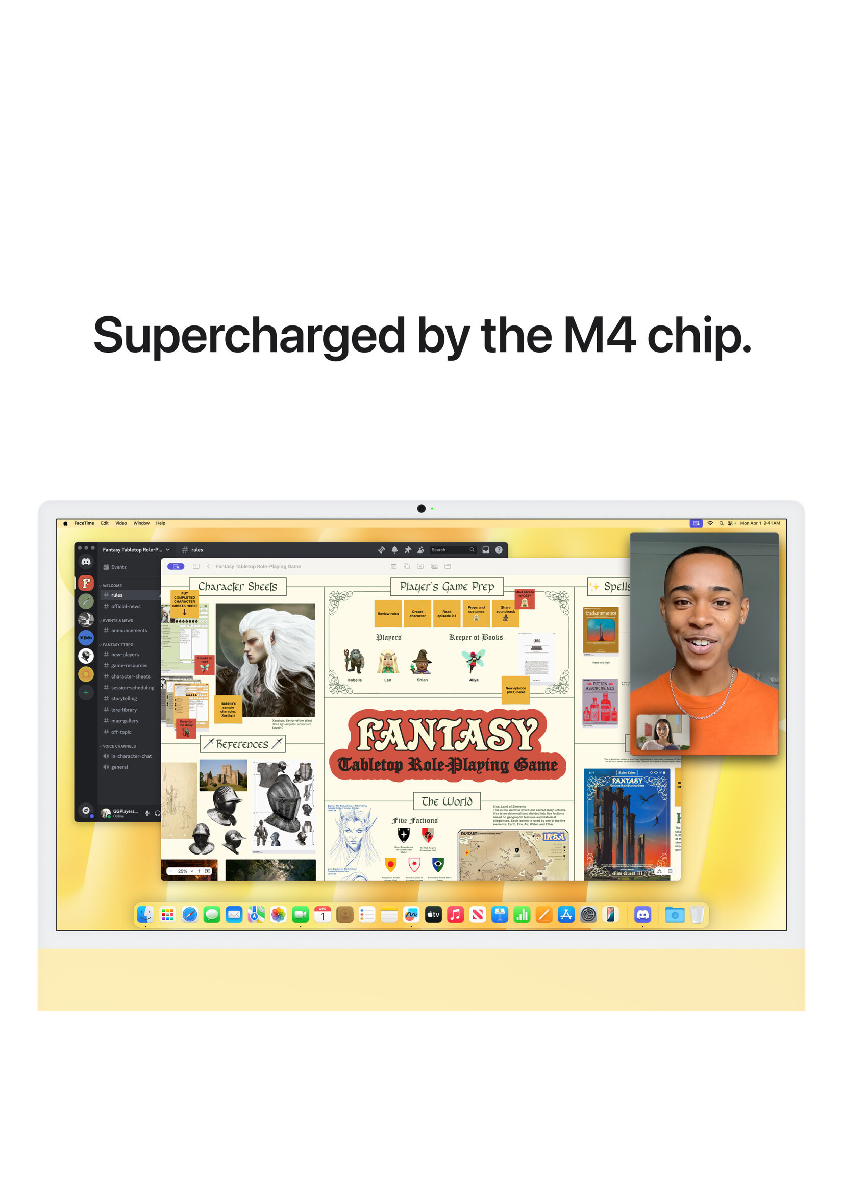 Apple 24-inch iMac: Apple M4 chip 10-core CPU 10-core GPU 16GB/256GB - Yellow
