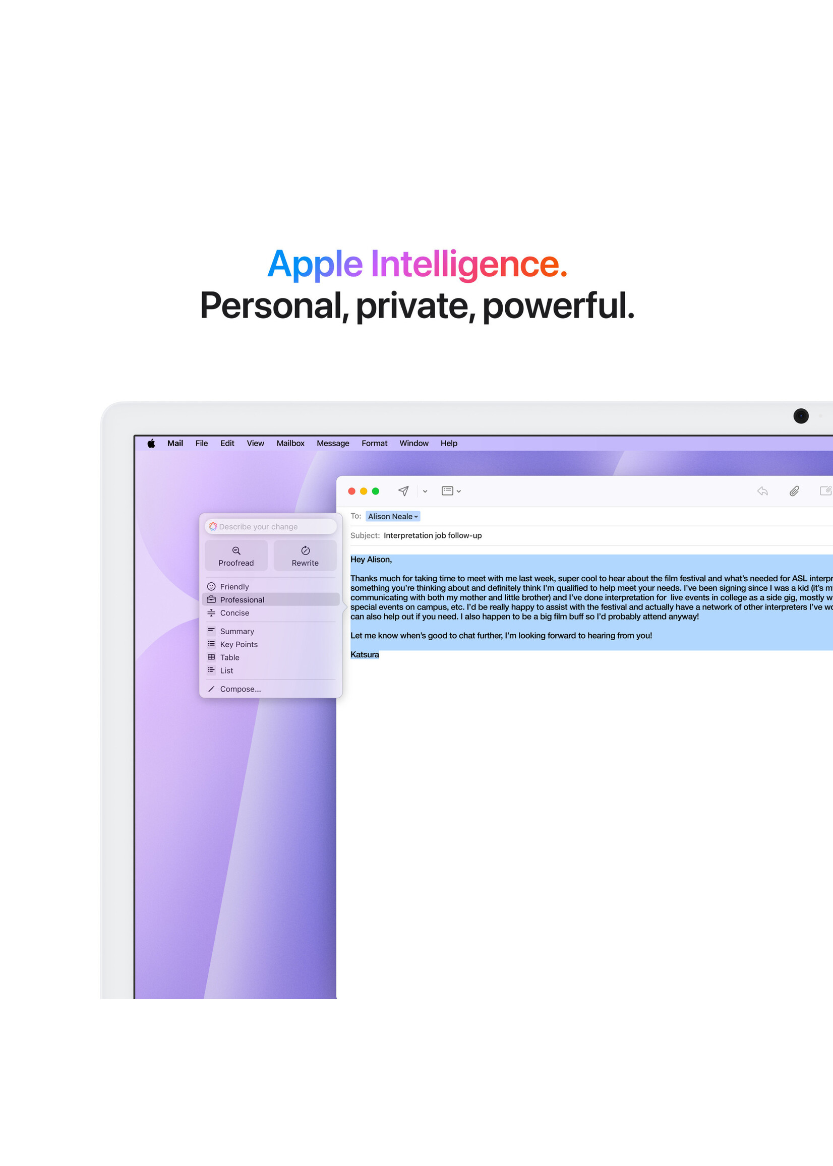 Apple 24-inch iMac: Apple M4 chip 10-core CPU 10-core GPU 16GB/512GB - Purple