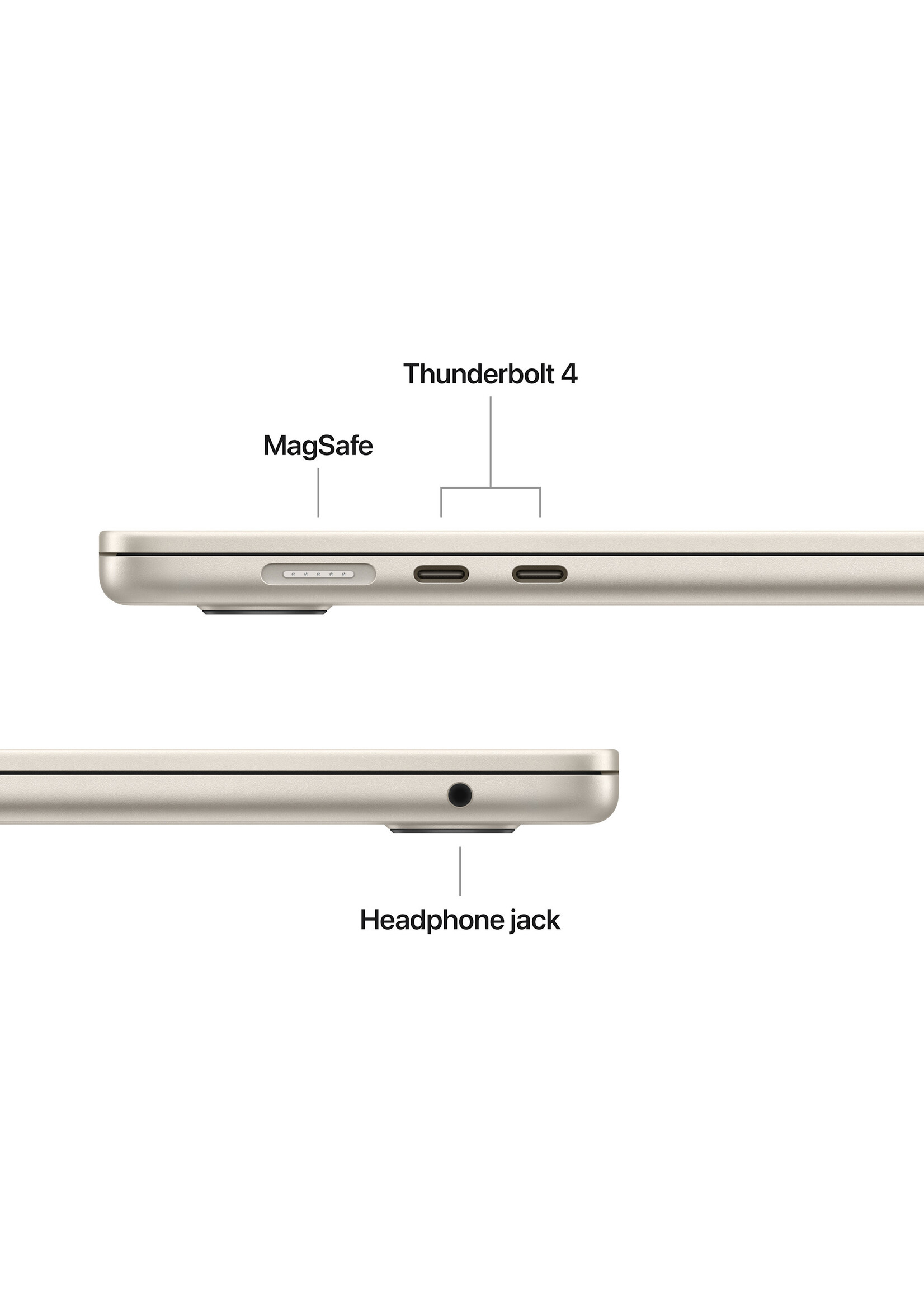Apple 15-inch MacBook Air: Apple M4 Chip with 10-core CPU and 10-core GPU, 16GB/512GB - Starlight (March 2025)